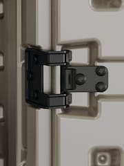 Suncast Platinum Matallic Haven Tall Garden Storage Cabinet - Image 4 of 6