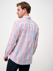 Crew Clothing Classic Fit Multi チェック柄ポプリンシャツ - 画像 2 / 5