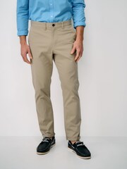 Crew Clothing Stone Slim Chinos - Image 3 of 5