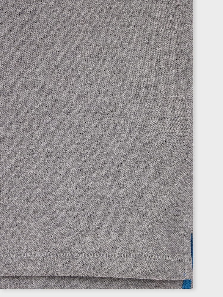 PS Paul Smith Grey Zebra Logo Polo Shirt - Image 2 of 2