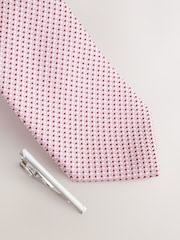 Rosa - Texture Tie with Tie Clip - Imagen 2 de 3