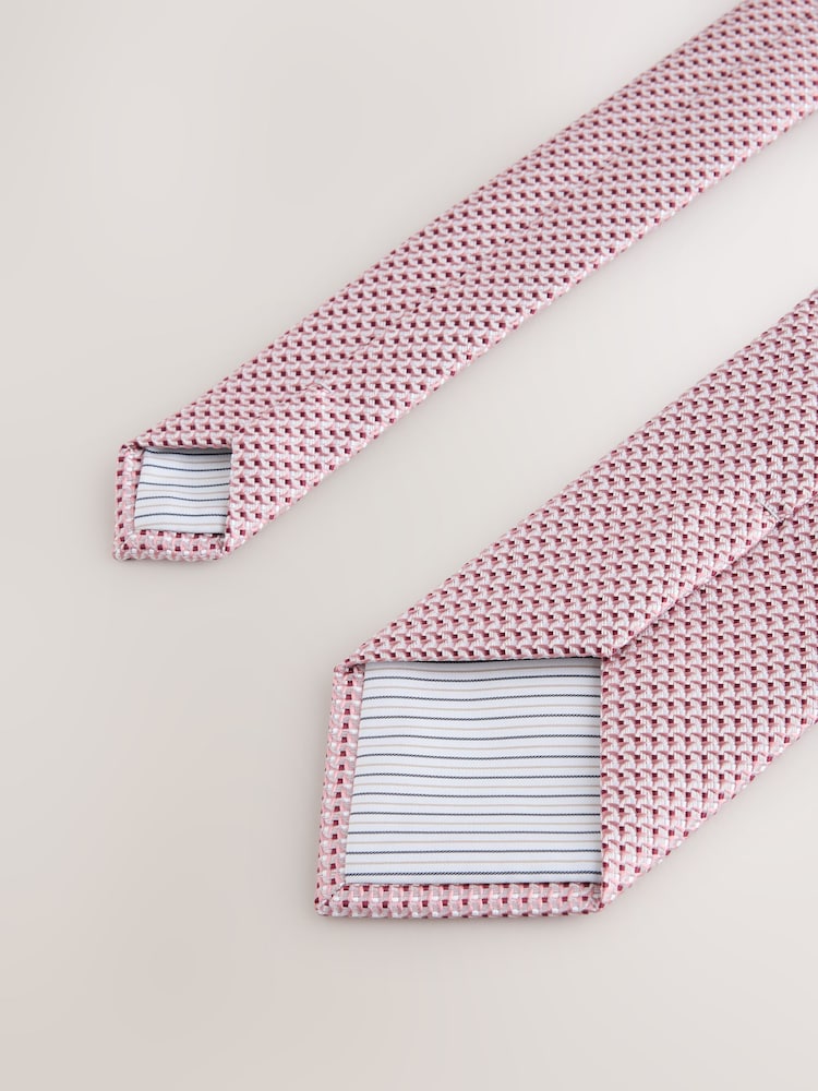 Rosa - Texture Tie with Tie Clip - Imagen 3 de 3