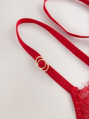 Red Glamour Crotchless Bodysuit - Image 4 of 4