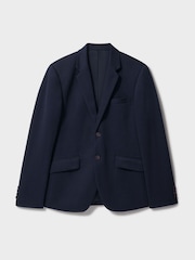 Crew Clothing Blue Stretch Jersey Blazer - Image 5 of 5