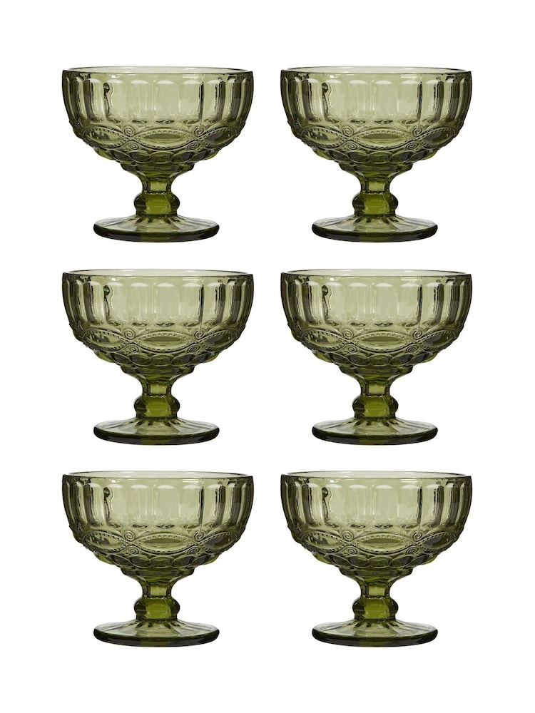 Dibor Set of 6 Green Dessert Bowls - Image 2 of 5