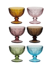Dibor Set of 6 Multi Footed Bowls - Image 2 of 6