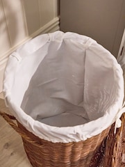 Dibor Brown Aden Rattan Laundry Basket - Image 4 of 5