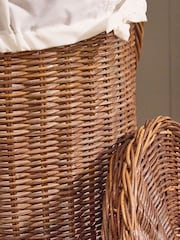 Dibor Brown Aden Rattan Laundry Basket - Image 5 of 5