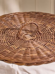 Dibor Brown Aden Rattan Laundry Basket - Image 5 of 5
