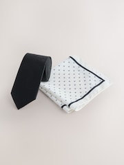 Noir - Tie Pocket and Square Set - Image 1 de 4