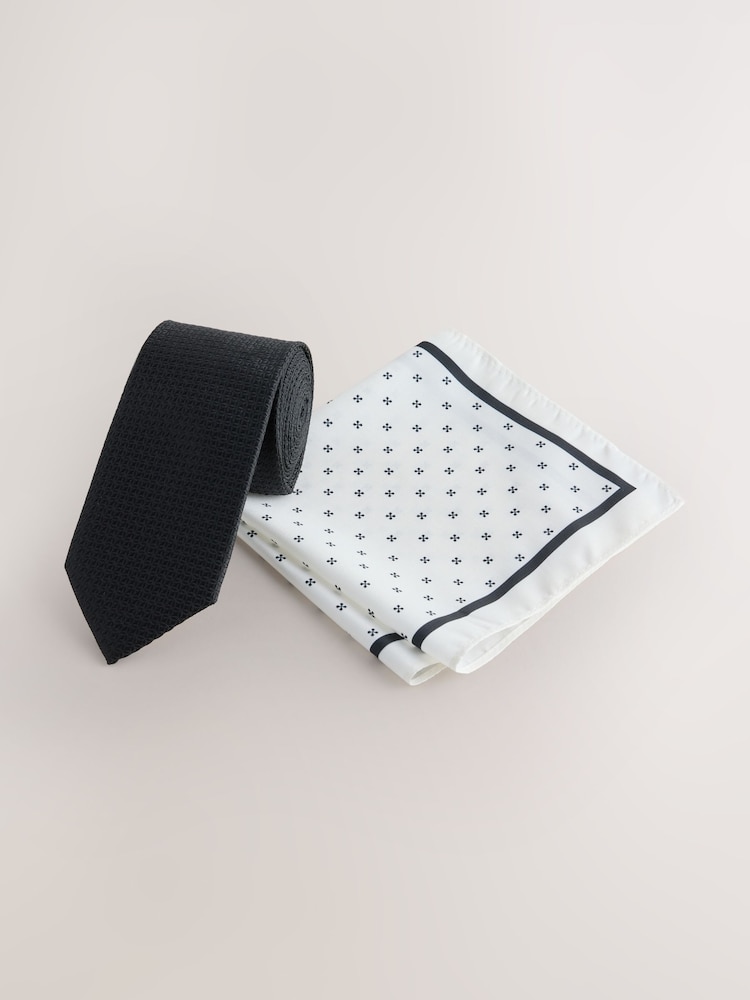 Noir - Tie Pocket and Square Set - Image 1 de 4