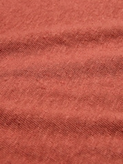 Celtic & Co. Pink Linen / Cotton V-Neck Midi Dress - Image 6 of 6