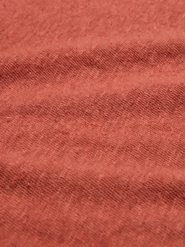 Celtic & Co. Pink Linen / Cotton V-Neck Midi Dress - Image 6 of 6