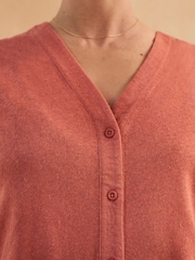 Celtic & Co. Red Button Through Top - Image 4 of 8