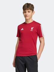 adidas Red Liverpool FC Kids T-Shirt - Image 1 of 6