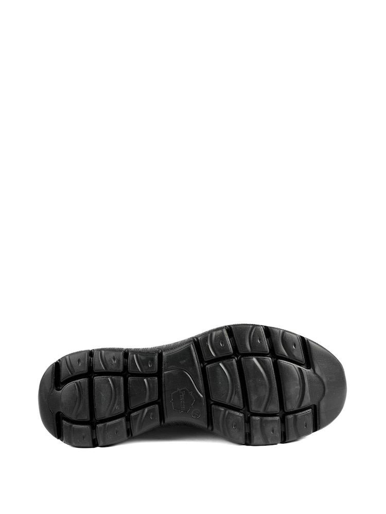 שחור - Pavers נעלי ספורט בגזרה רחבה עם שרוכים ורפידת קצף זיכרון - תמונה 4 מתוך 4 שחור - Pavers נעלי ספורט בגזרה רחבה עם שרוכים ורפידת קצף זיכרון - תמונה 4 מתוך 4