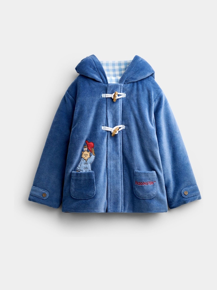 Jojo Maman Bébé Blue Paddington™ Duffle Coat - Image 2 of 4 Jojo Maman Bébé Blue Paddington™ Duffle Coat - Image 2 of 4