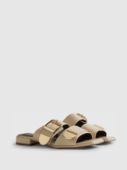 River Island Cream Double Strap Buckle Sandals - Image 2 of 5