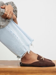 River Island Brown Faux Suede Shoes - Image 1 of 6