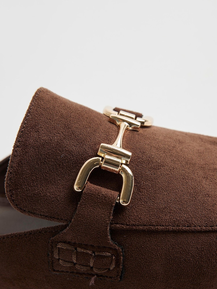 River Island Brown Faux Suede Shoes - Image 6 of 6