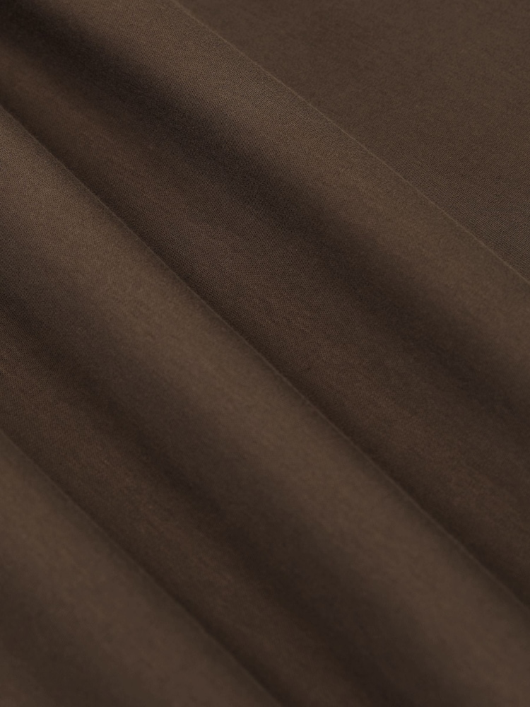 Reiss Taupe Brown Baron Air-Water-Cotton V-Neck Tailored-Fit T-Shirt - Image 6 of 6