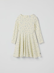 Polarn O. Pyret Ribbed Floral Dress - 画像 1 / 3