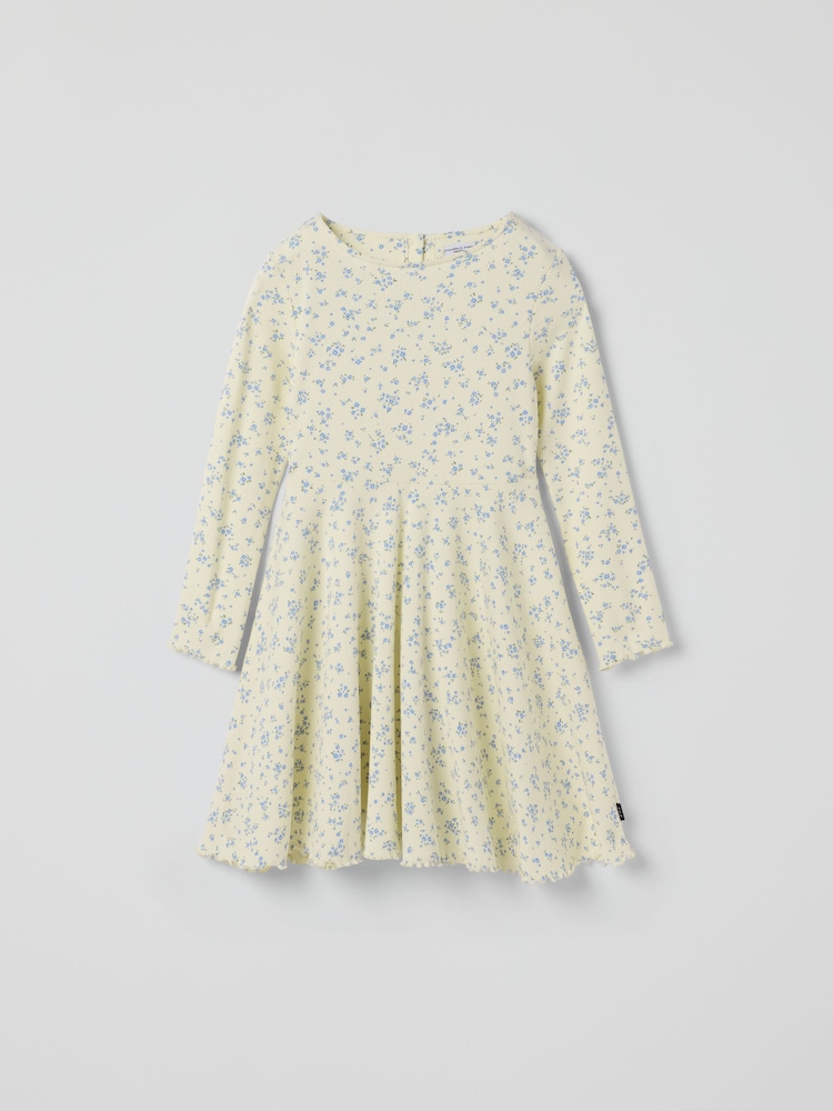 Polarn O. Pyret Ribbed Floral Dress - 画像 1 / 3