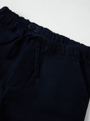 Polarn O. Pyret Blue Smart Drawstring Trousers - Image 3 of 3