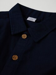 Polarn O. Pyret Blue Organic Cotton Shacket - Image 3 of 4