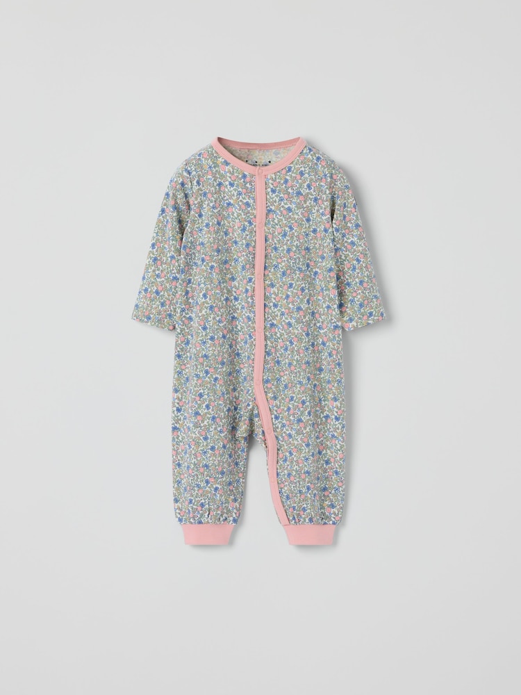 Polarn O. Pyret Cotton Floral Sleepsuit - 画像 1 / 3