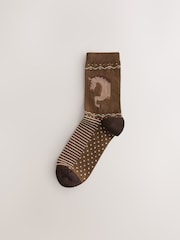 Equestrian Conversational Ankle Socks 4 Pack - Image 2 of 7