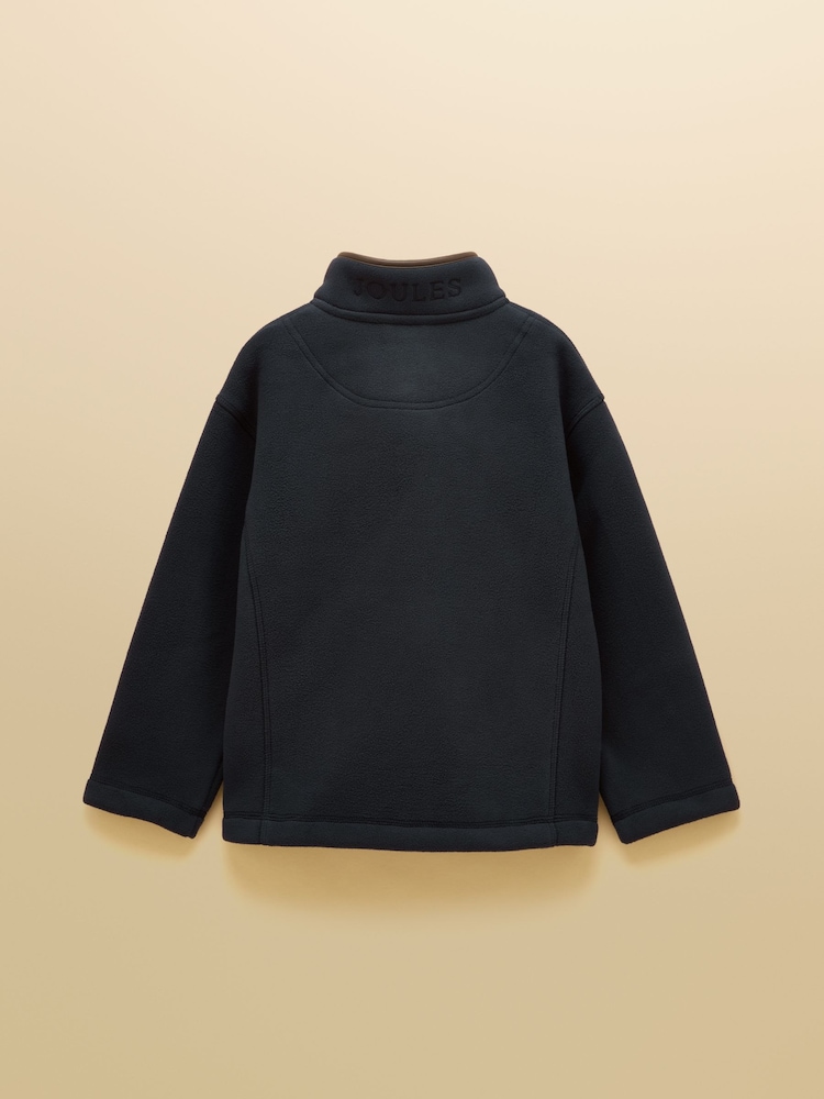 Joules Kids' Heritage Navy Zip Through Fleece - Image 2 of 5 Joules Kids' Heritage Navy Zip Through Fleece - Image 2 of 5