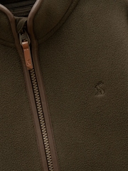 Joules Kids' Heritage Green Zip Through Fleece - Image 3 of 4