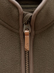 Joules Kids' Heritage Green Zip Through Fleece - Image 4 of 4