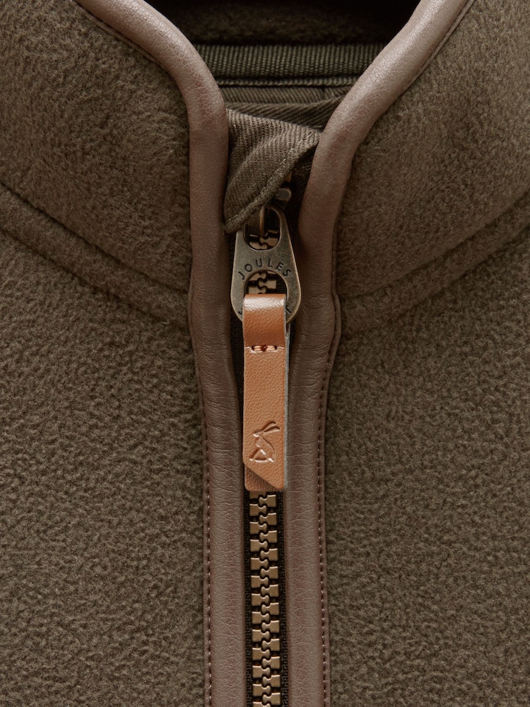 Joules Kids' Heritage Green Zip Through Fleece - Image 4 of 4 Joules Kids' Heritage Green Zip Through Fleece - Image 4 of 4
