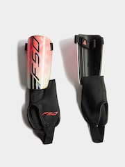 adidas Orange/White F50 Shin Guards - Image 1 of 3