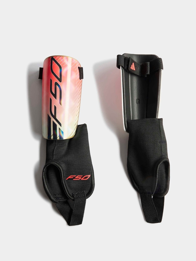 adidas Orange/White F50 Shin Guards - Image 1 of 3 adidas Orange/White F50 Shin Guards - Image 1 of 3