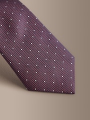 Burgundy Red Signature Silk Design Tie - Image 2 of 3