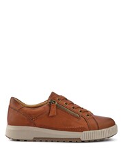 Pavers Brown Wide Fit Dual Fasten Trainers - Image 1 of 5