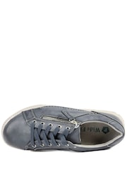 Pavers Denim Wide Fit Dual Fasten Trainers - Image 4 of 5
