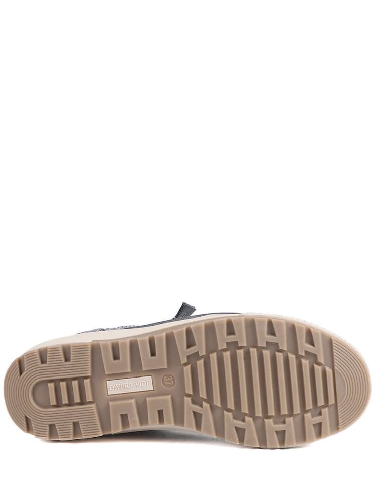 Pavers Denim Wide Fit Dual Fasten Trainers - Image 5 of 5