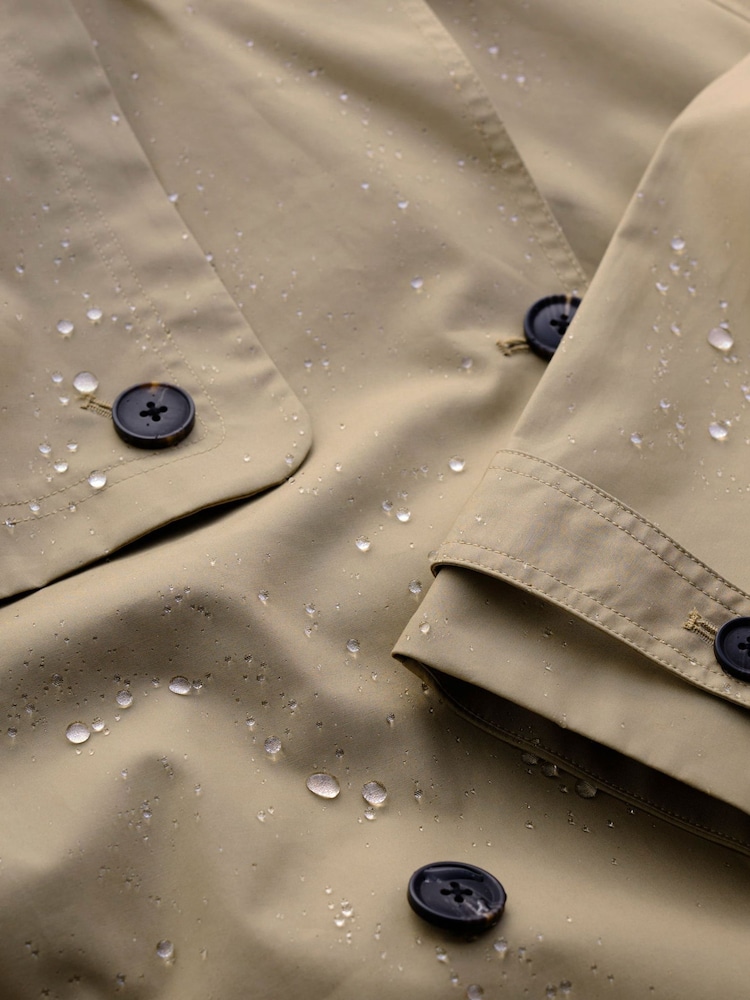 Seasalt Cornwall Natural Tall Penweathers Waterproof Trench Coat - Image 5 of 5