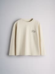 The Set 3 Pack Oversized Long Sleeve Graphic T-Shirts Blue/Grey - Image 3 of 6