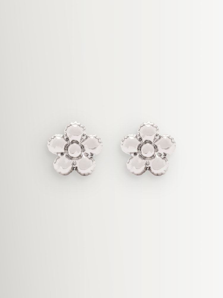 Marc Jacobs Gold Tone Daisy Balloon Stud Earrings - Image 2 of 4