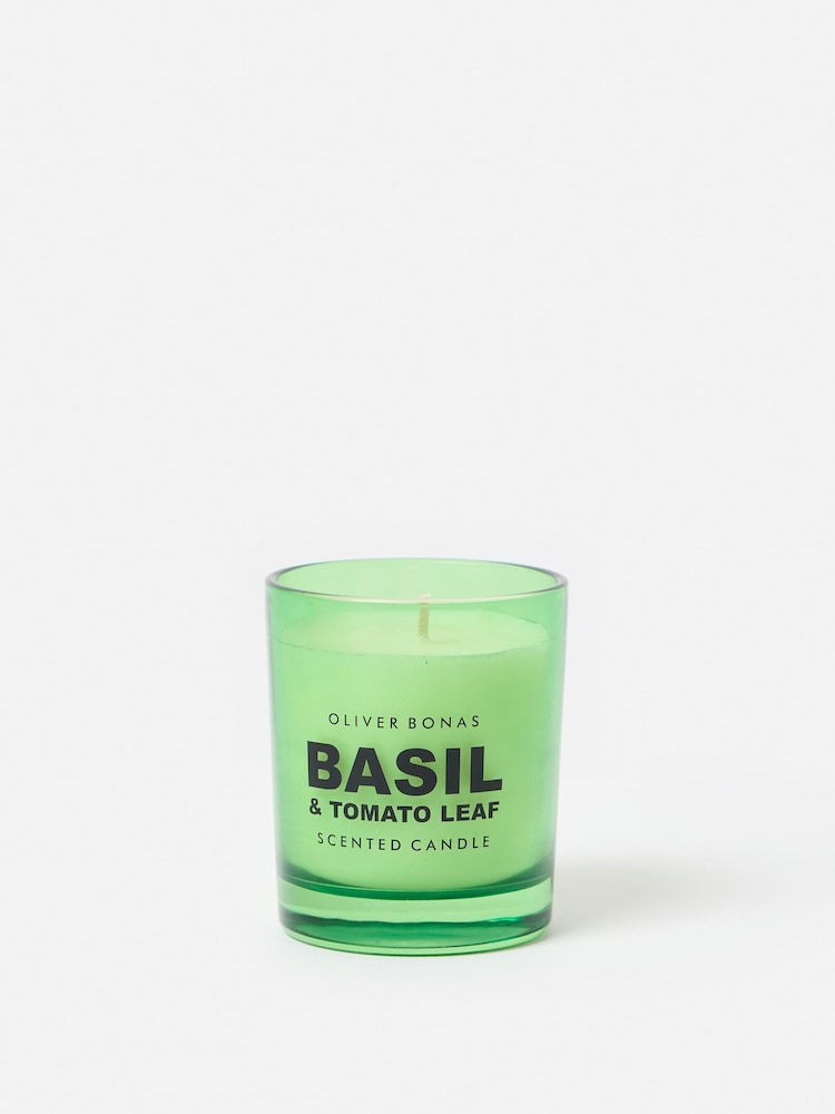 Oliver Bonas Firma Basil & Tomato Leaf Candle - Image 1 of 4 Oliver Bonas Firma Basil & Tomato Leaf Candle - Image 1 of 4
