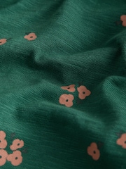 Green Deer - Long Sleeve Button Dress (3mths-7yrs) - 8şəkildən 7 şəkil