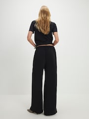 River Island Black High Waisted Straight Leg Trousers - Image 2 of 4