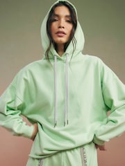 River Island Green Year Zero Embellished Hoodie - Image 1 of 4