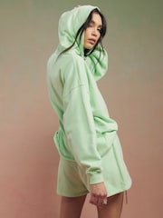 River Island Green Year Zero Embellished Hoodie - Image 2 of 4