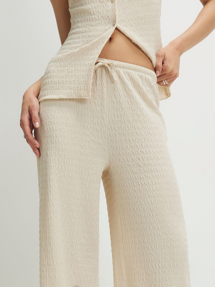 River Island Textured Wide Leg Trousers - Imagen 4 de 4